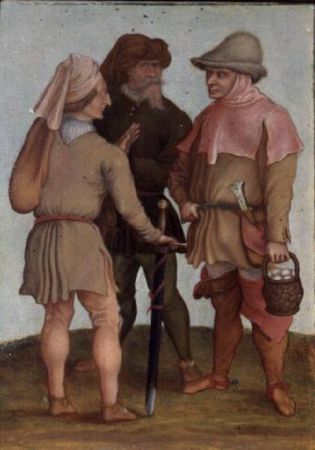 Three peasants a Albrecht Durer