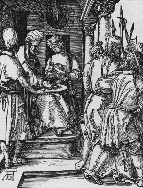Pilate washes his hands / Dürer / c1509 a Albrecht Durer