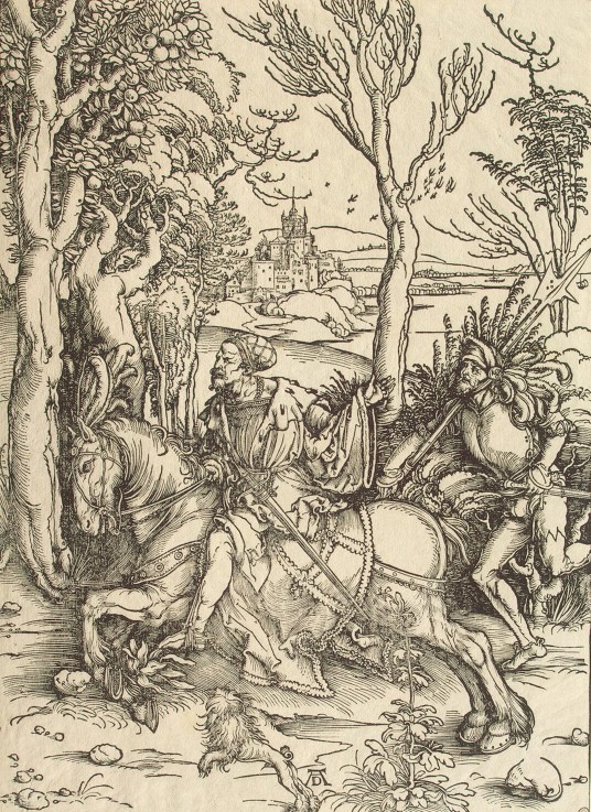 Knight and Lansquenet a Albrecht Durer