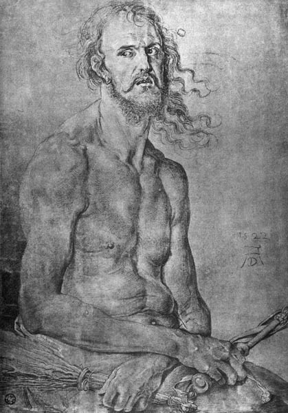 Seated Man of Sorrows / Dürer / 1522 a Albrecht Durer