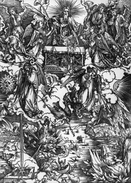 Seven Angels with Trumpets / Dürer a Albrecht Durer