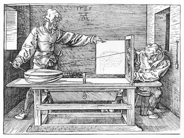 The draughtsman of the lute / Dürer a Albrecht Durer