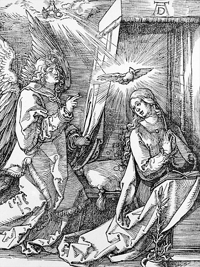 The Annunciation from the ''Small Passion'' series a Albrecht Durer