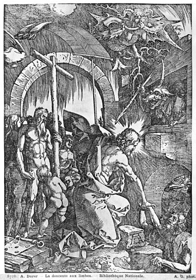 The descent of Christ into Limbo, from ''The Great Passion'' series a Albrecht Durer