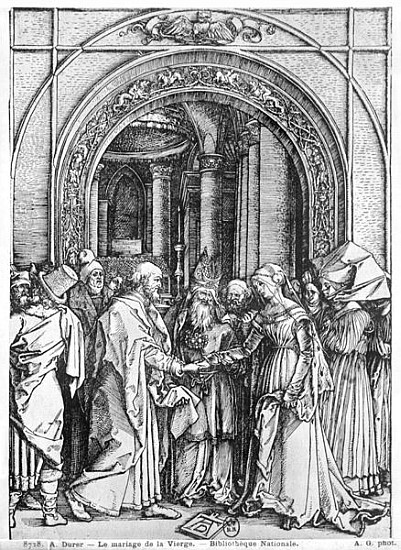 The marriage of the Virgin, from the ''Life of the Virgin'' series, c.1504-05 a Albrecht Durer