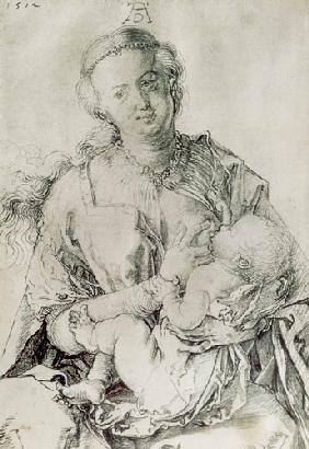 Maria che nutre il bambino