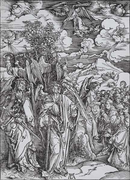 Vier Engel, die Winde aufhaltend a Albrecht Durer