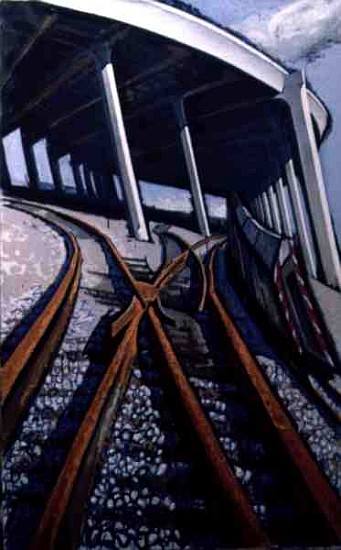 Tracks, 1986 (tempera on canvas)  a Alek  Rapoport