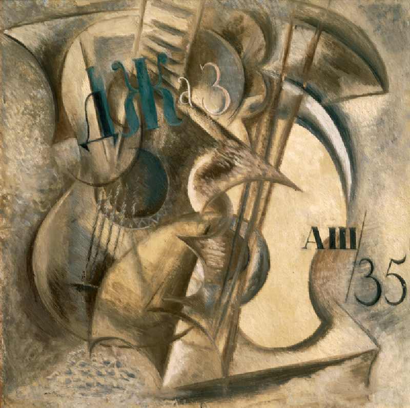 Jazz, 1935 (oil on cardboard) a Aleksandr Vasilievich Shevchenko
