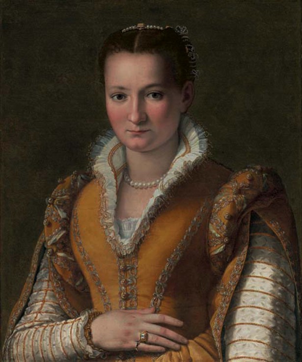 Portrait of Bianca Cappello, Second Wife of Francesco I de' Medici a Alessandro Allori