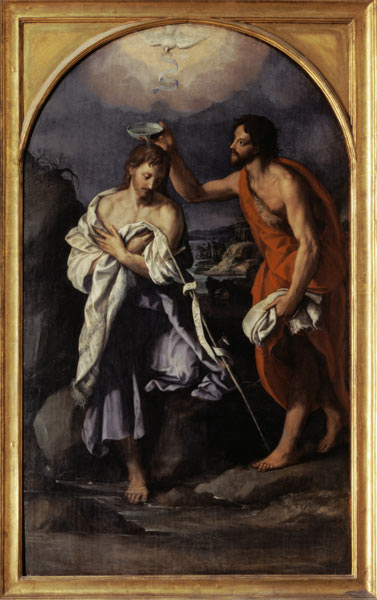 The Baptism of Christ a Alessandro Allori