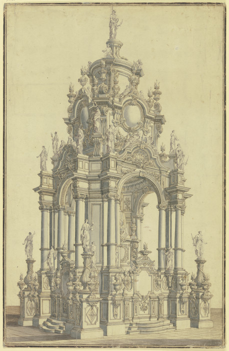 Design for an altar a Alessandro Bibiena