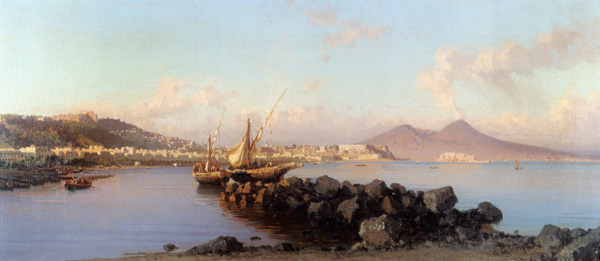 View of the Bay of Naples a Alessandro la Volpe