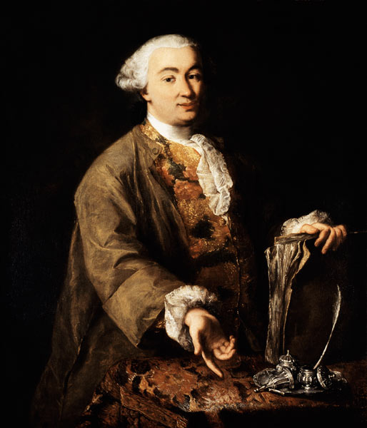 Portrait of Carlo Goldoni a Alessandro Longhi