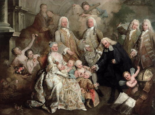 The Family of Procurator Luigi Pisani, 1758 (oil on canvas) a Alessandro Longhi