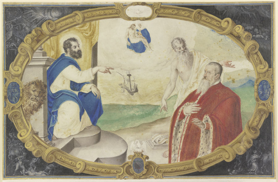 Empfehlung eines venezianischen Staatsbeamten an den Heiligen Markus a Alessandro Merli