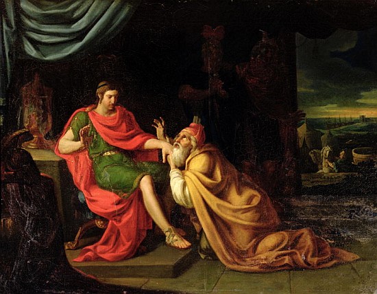 Priam and Achilles a Alessandro Padovanino