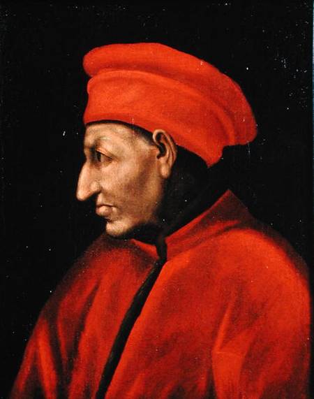 Portrait of Cosimo de'Medici (II Vecchio) (1389-1463) copied from Jacopo Pontormo (1494-1557) a Alessandro Pieroni
