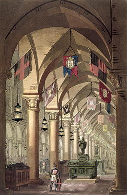 Tombs of the Knights Templar, c.1820-39 (aquatint) a Alessandro Sanquirico