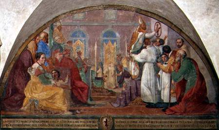 Pope Eugene IV Consecrating the convent of San Marco in 1442 a Alessandro Tiarini