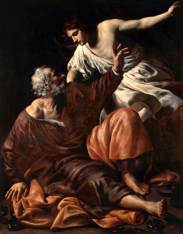 The Liberation of St. Peter a Alessandro Turchi