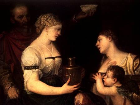 Allegory of Married life depicting the Gods Vesta, Hymen, Mars and Venus a Alessandro Varotari