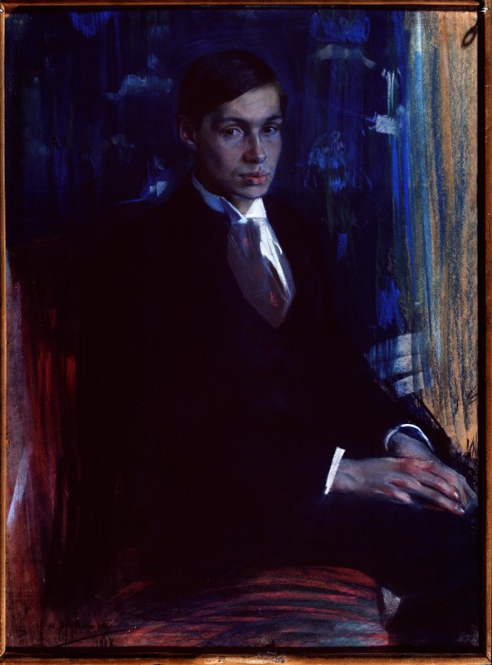 Portrait of the poet Boris Pasternak (1890-1960) a Alexander Alexandrowitsch Muraschko