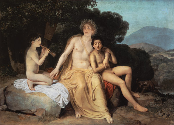 Apollo, Hyacinth and Cyparissus singing and playing a Alexander Andrejewitsch Iwanow