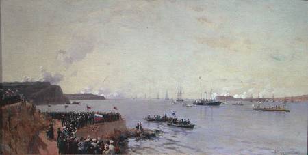 Arrival of Emperor Alexander III (1845-94) at Sevastopol a Alexander Karlovich Beggrow
