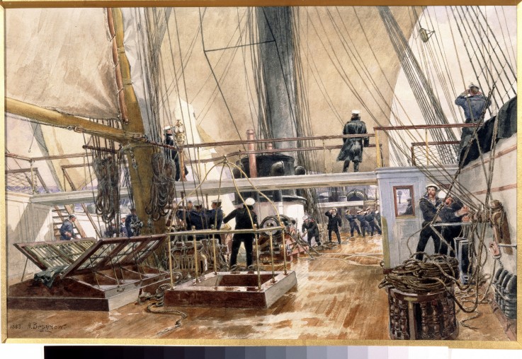 The frigate Svetlana a Alexander Karlovich Beggrow