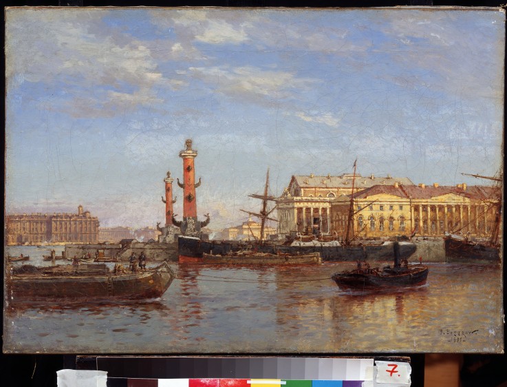View of St. Petersburg from the Neva a Alexander Karlovich Beggrow