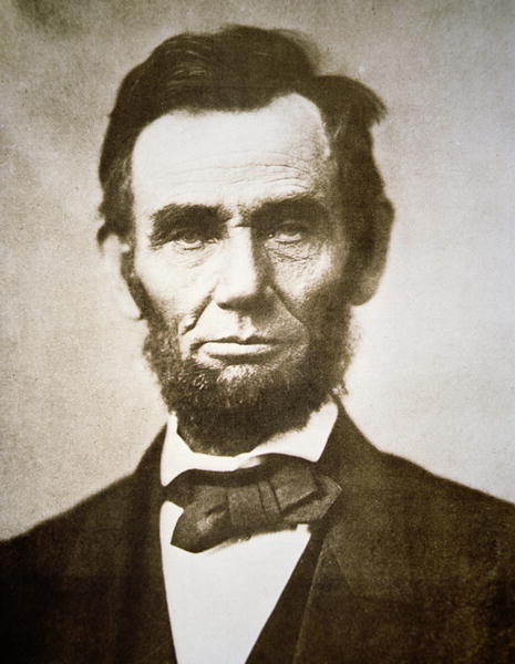 Abraham Lincoln (1809-65) 1863 (b/w photo)  a Alexander Gardner