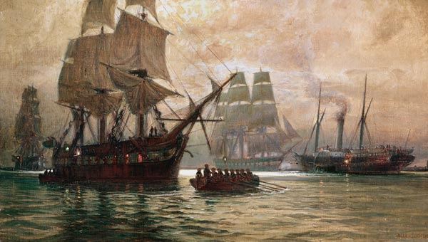 Österreichische Schiffe bei der Belagerung von Venedig a Alexander Kirchner