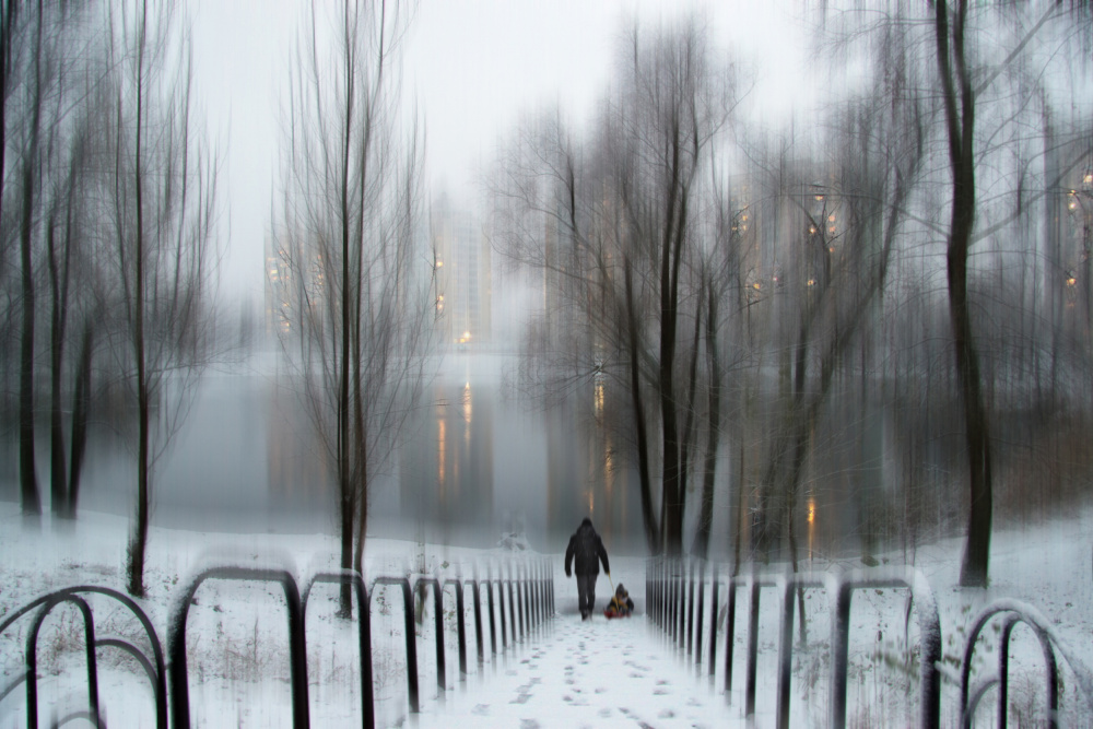 Winter evening a Alexander Kiyashko