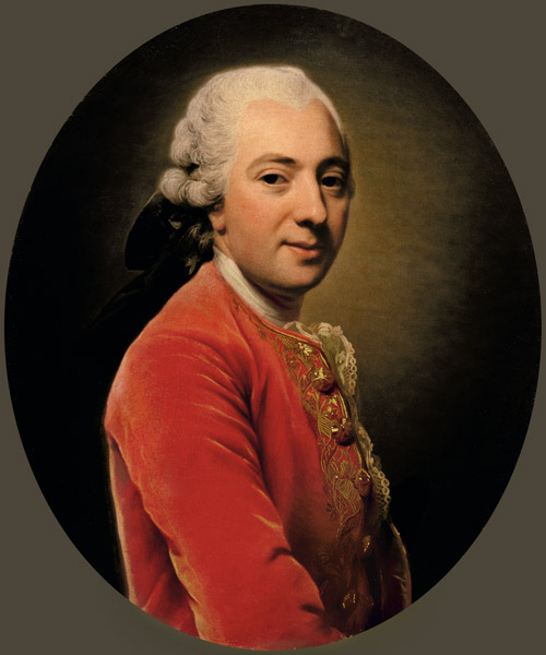Portrait of a Man in a Red Caftan a Alexander Roslin