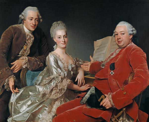 John Jennings Esq. and His Brother and Sister-in-Law a Alexander Roslin