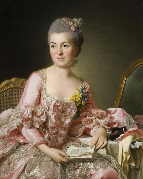Portrait of Marie-Suzanne Giroust, Madame Roslin (1734-1772) a Alexander Roslin