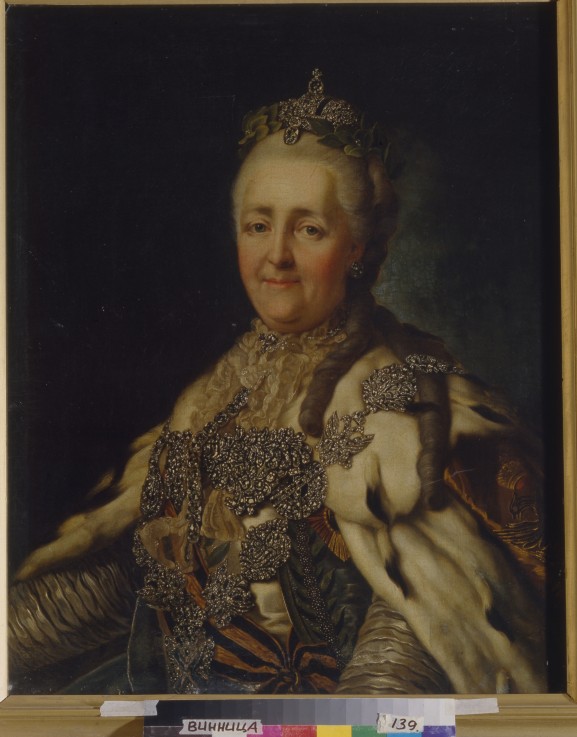 Portrait of Empress Catherine II (1729-1796) a Alexander Roslin