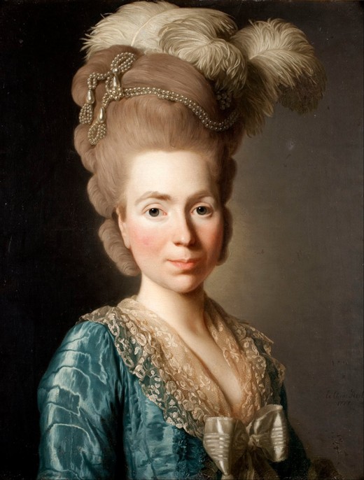 Portrait of Princess Natalya Petrovna Galitzine (1741-1837) a Alexander Roslin