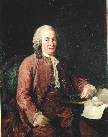 Portrait of Carl von Linnaeus (1707-78) a Alexander Roslin