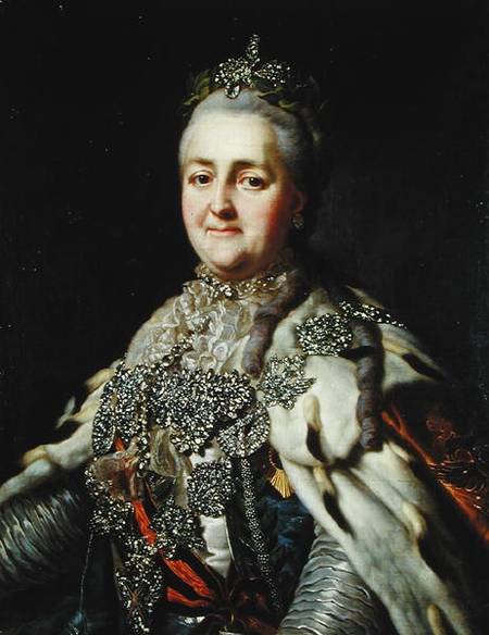 Portrait of Catherine II (1729-96) of Russia a Alexander Roslin