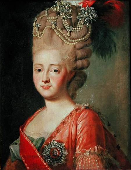 Portrait of Empress Maria Fyodorina (1759-1828) a Alexander Roslin