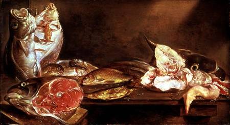 Still Life with Fish a Alexander van Adriaenssen