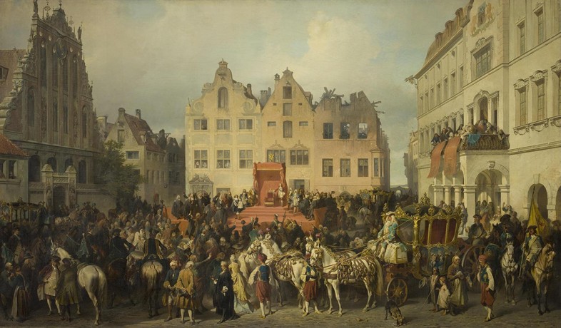Riga swearing allegiance to Peter the Great, 1710 a Alexander von Kotzebue
