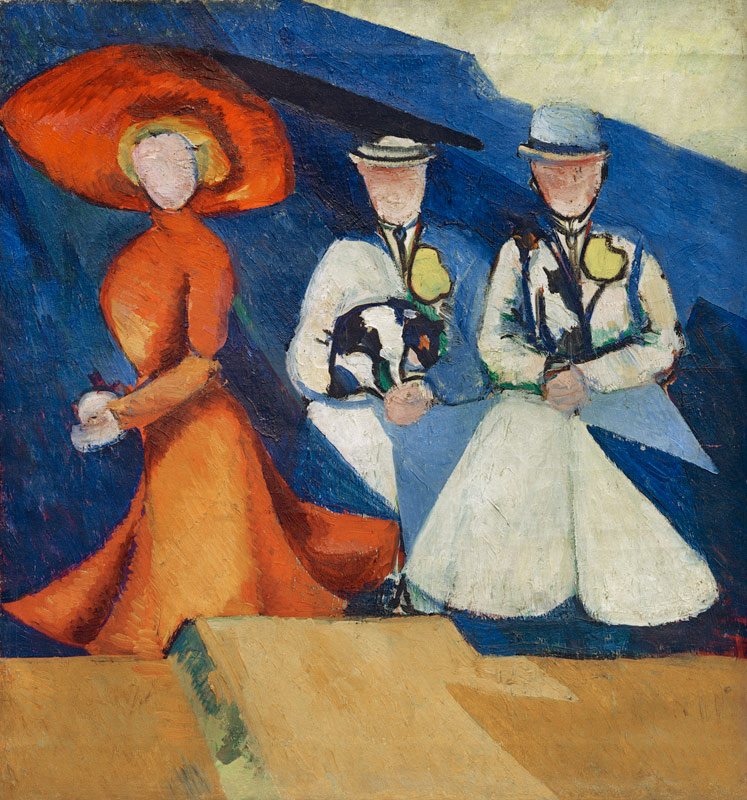 Three female figures, 1909-1910 a Alexandra Exter