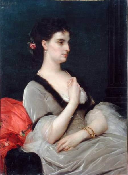 Portrait of Countess E.A. Vorontova-Dashkova a Alexandre Cabanel