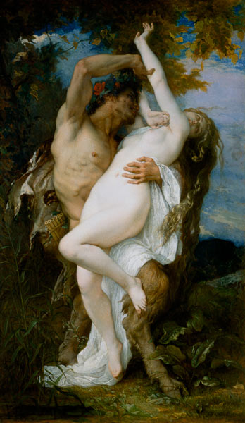 Nymph Abducted by a Faun a Alexandre Cabanel