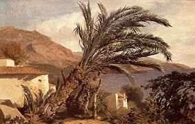 Palms at the Riviera. a Alexandre Calame