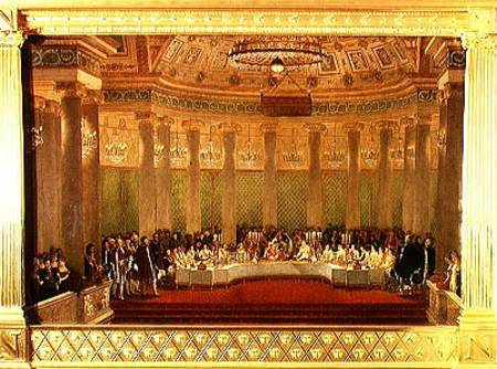 The Banquet for the Marriage of Napoleon Bonaparte (1769-1821) and Marie-Louise de Habsbourg-Lorrain a Alexandre Dufay