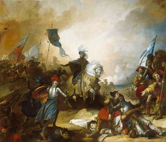 The Battle of Marignan, 14th September 1515 a Alexandre Evariste Fragonard